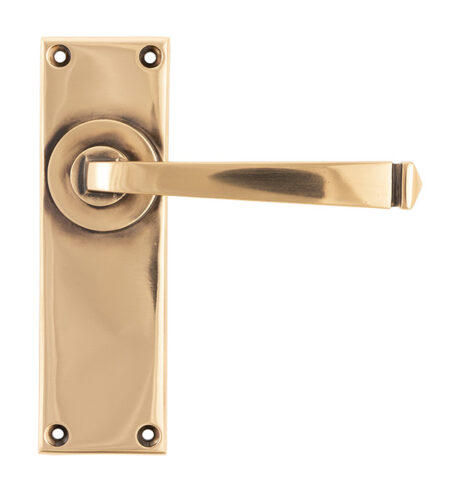 From the Anvil Polished Bronze Avon Lever Latch Set