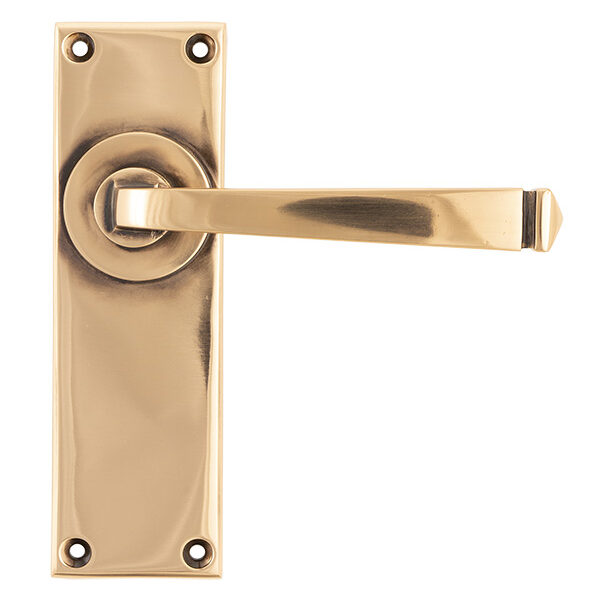 From the Anvil Polished Bronze Avon Lever Latch Set