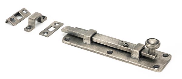 From the Anvil Antique Pewter 6" Universal Bolt - Pewter Patina