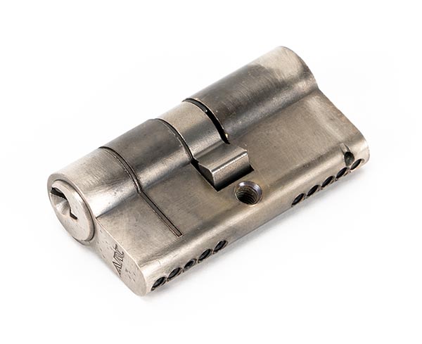 From the Anvil Pewter 30/30 5pin Euro Cylinder - Pewter Patina