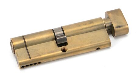 From the Anvil Aged Brass 45/45 5pin Euro Cylinder/Thumbturn