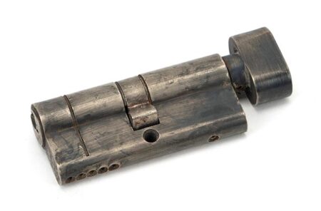 From the Anvil Pewter 35/35 5pin Euro Cylinder/Thumbturn KA - Pewter Patina