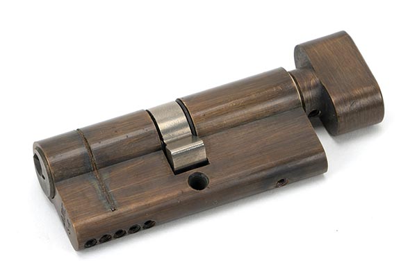 Aged Brass 35/35 5pin Euro Cylinder/Thumbturn KA | 45871