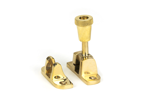 Polished Brass Brompton Brighton Fastener (Radiused) | 45942