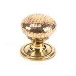Aged Brass Hammered Mushroom Cabinet Knob 32mm | 46021