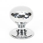 Polished Chrome Hammered Mushroom Cabinet Knob 32mm | 46023