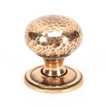Polished Bronze Hammered Mushroom Cabinet Knob 32mm | 46025