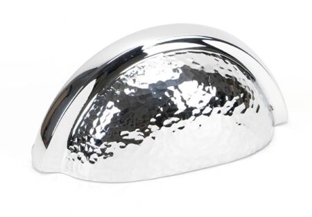 From the Anvil Polished Chrome Hammered Regency Concealed Drawer Pull