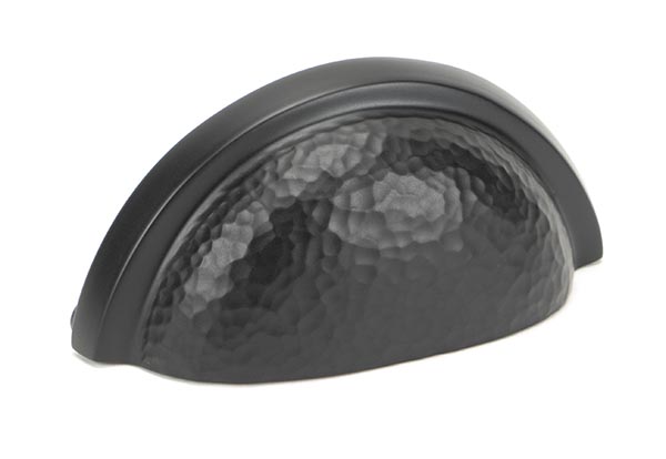 From the Anvil Aged Bronze Hammered Regency Concealed Drawer Pull