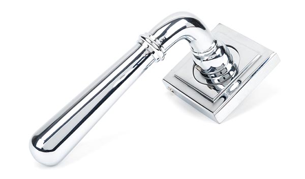 From the Anvil Polished Chrome Newbury Lever on Rose Set (Square)