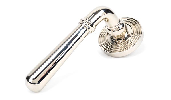 From the Anvil Polished Nickel Newbury Lever on Rose Set (Beehive)