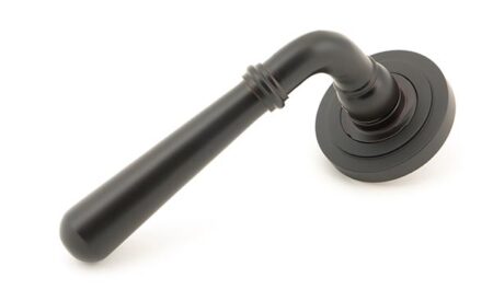 From the Anvil Aged Bronze Newbury Lever on Rose Set (Art Deco)