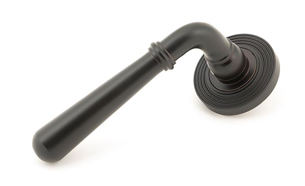 From the Anvil Aged Bronze Newbury Lever on Rose Set (Beehive)