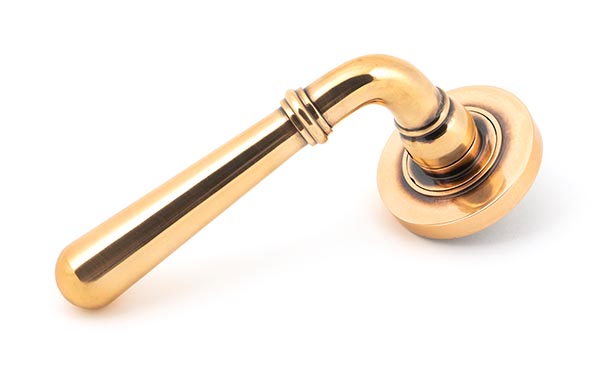 From the Anvil Polished Bronze Newbury Lever on Rose Set (Plain)