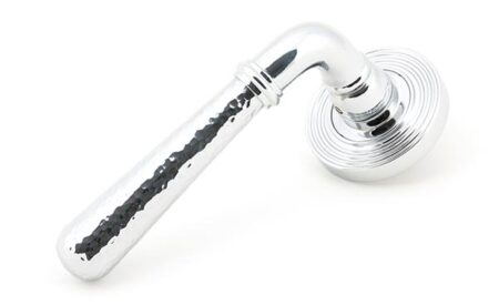 From the Anvil Polished Chrome Hammered Newbury Lever on Rose Set (Beehive)