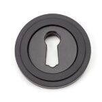 From the Anvil Aged Bronze Round Escutcheon (Art Deco)