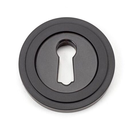 From the Anvil Aged Bronze Round Escutcheon (Art Deco)