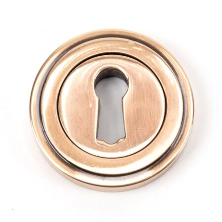 From the Anvil Polished Bronze Round Escutcheon (Art Deco)
