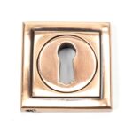 From the Anvil Polished Bronze Round Escutcheon (Square)