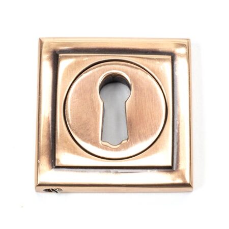 From the Anvil Polished Bronze Round Escutcheon (Square)