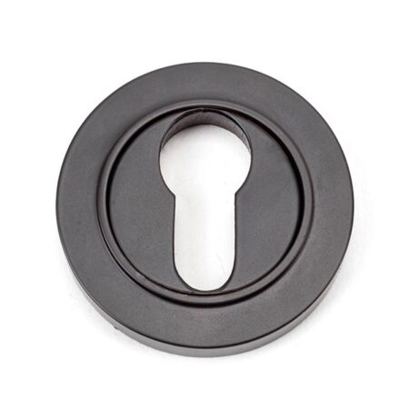 From the Anvil Aged Bronze Round Euro Escutcheon (Plain)