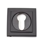 From the Anvil Aged Bronze Round Euro Escutcheon (Square)