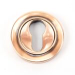 From the Anvil Polished Bronze Round Euro Escutcheon (Plain)