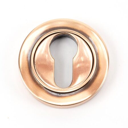 From the Anvil Polished Bronze Round Euro Escutcheon (Plain)