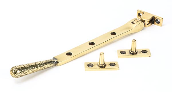Aged Brass 8" Hammered Newbury Stay | 46144