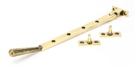 Aged Brass 10" Hammered Newbury Stay | 46145