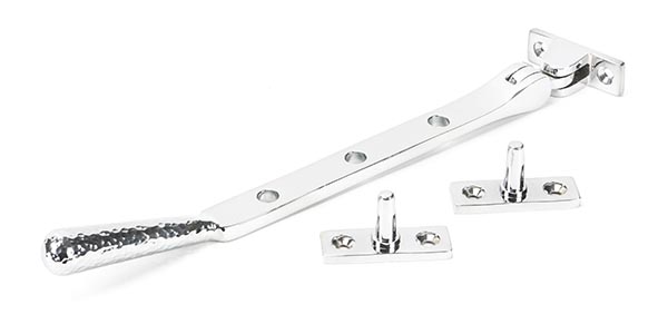 Polished Chrome 8" Hammered Newbury Stay | 46147