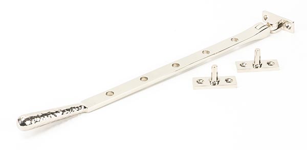 Polished Nickel 12" Hammered Newbury Stay | 46152