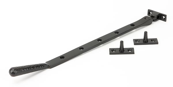 Aged Bronze 12" Hammered Newbury Stay | 46155