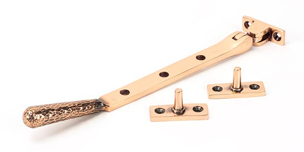 Polished Bronze 8" Hammered Newbury Stay | 46156