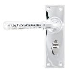 Polished Chrome Hammered Newbury Lever Bathroom Set | 46215