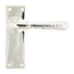 Polished Nickel Hammered Newbury Lever Latch Set | 46218