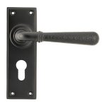 Aged Bronze Hammered Newbury Lever Euro Lock Set | 46224
