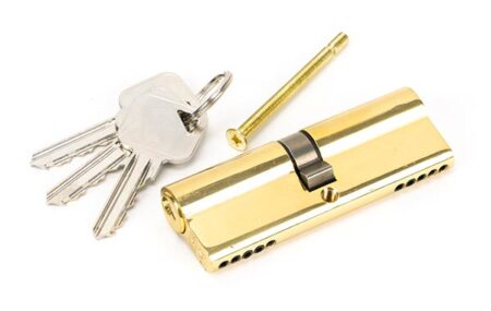 Lacquered Brass 45/45 5pin Euro Cylinder | 46242 - Image 2