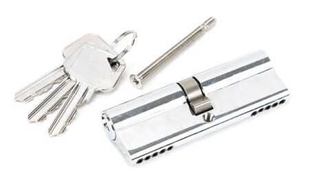 Polished Chrome 45/45 5pin Euro Cylinder | 46243 - Image 2