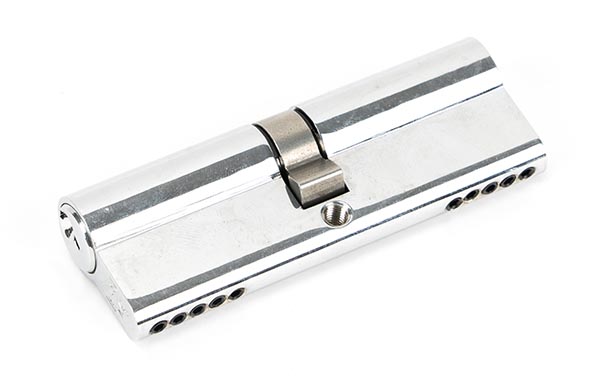 Polished Chrome 45/45 5pin Euro Cylinder KA | 46258