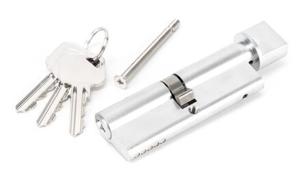 Satin Chrome 45/45 5pin Euro Cylinder/Thumbturn | 46268 - Image 2