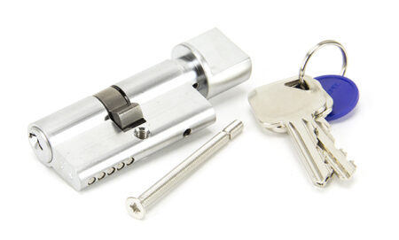 Satin Chrome 30/30 5pin Euro Cylinder/Thumbturn KA | 46271 - Image 3