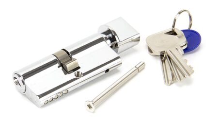 Polished Chrome 35/35 5pin Euro Cylinder/Thumbturn KA | 46273 - Image 3