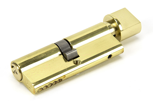 Lacquered Brass 40/40 5pin Euro Cylinder/Thumbturn KA | 46275