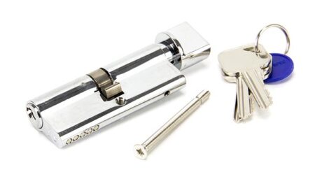 Polished Chrome 40/40 5pin Euro Cylinder/Thumbturn KA | 46276 - Image 3