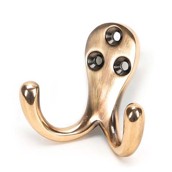 Polished Bronze Celtic Double Robe Hook | 46300