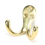 Polished Brass Celtic Double Robe Hook | 46301