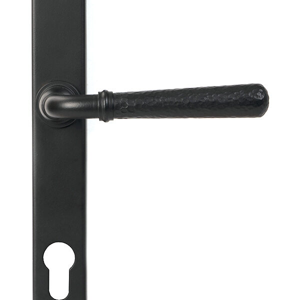 Matt Black Hammered Newbury Slimline Espag. Lock Set | 46388
