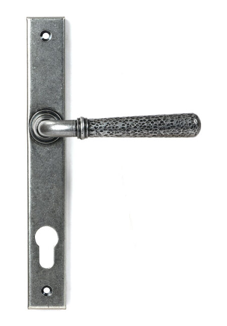 Pewter Hammered Newbury Slimline Espag. Lock Set | 46389