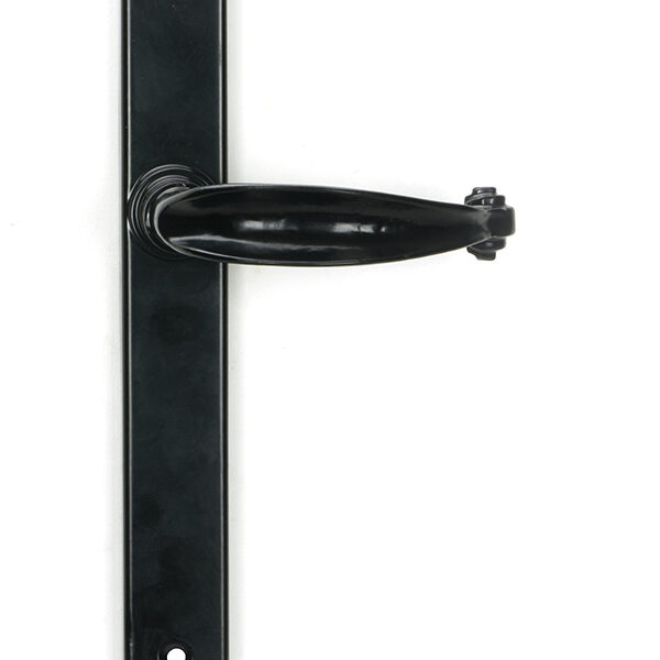 Black Cottage Slimline Lever Espag. Latch Set | 46400